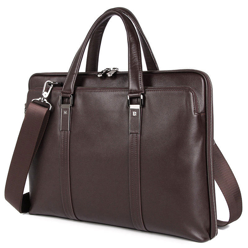 Gentleman Style Leather Men's Bags Business Bag Briefcases Men's Handbags Atmospheric And Stable Handbags CJD