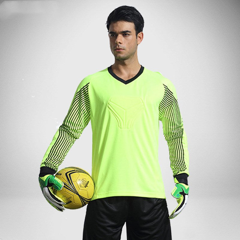 Football Goalkeeper Clothing Suit Thickened Goalkeeper Clothing Goalkeeper Shorts Football Uniform Jersey Gantry Shirt Short Sleeve Long Sleeve CJD
