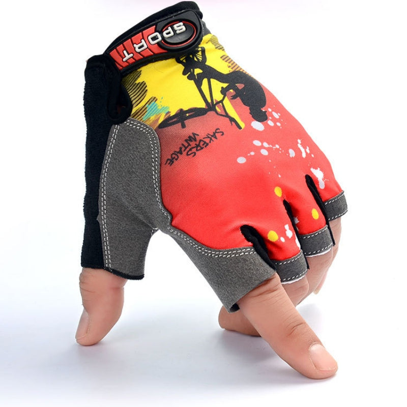 Ice silk Lycra Breathable Sunscreen Outdoor Riding Gloves