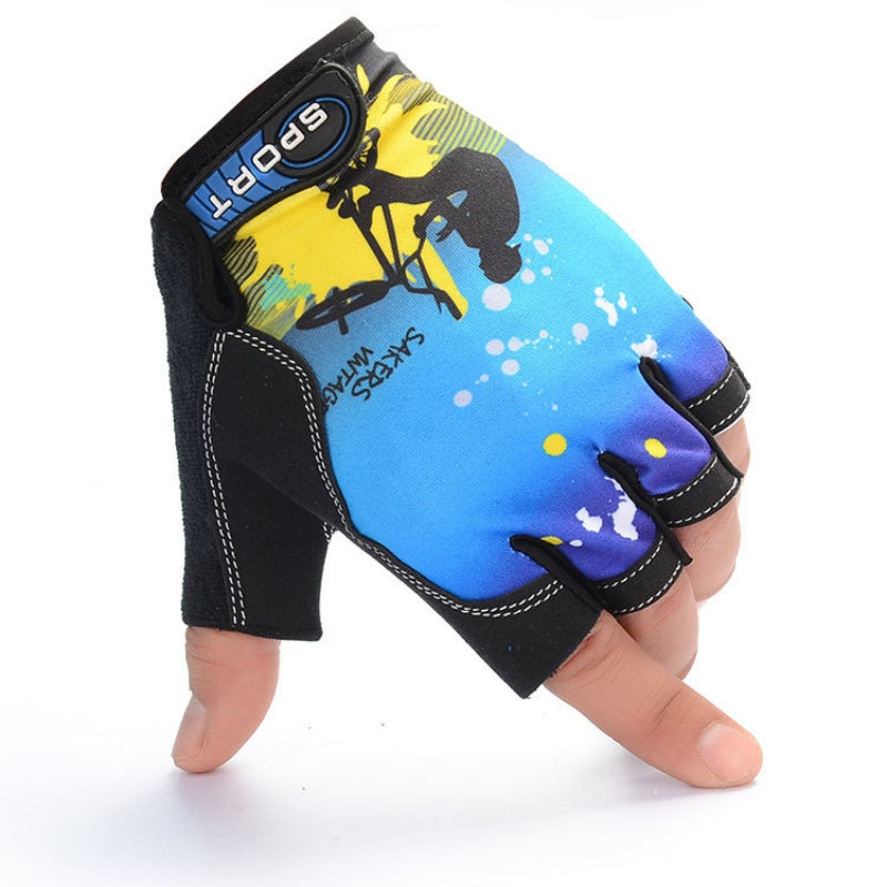 Ice silk Lycra Breathable Sunscreen Outdoor Riding Gloves