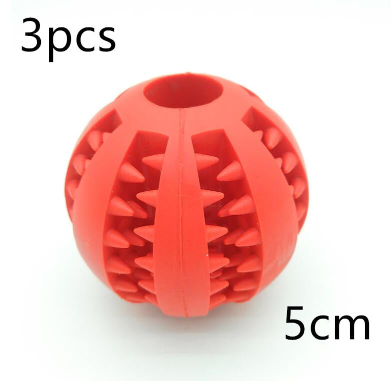 Pet Slow Feeder Dog Toy Cute Funny Rubber Dog Ball Toy Pets Fashion
