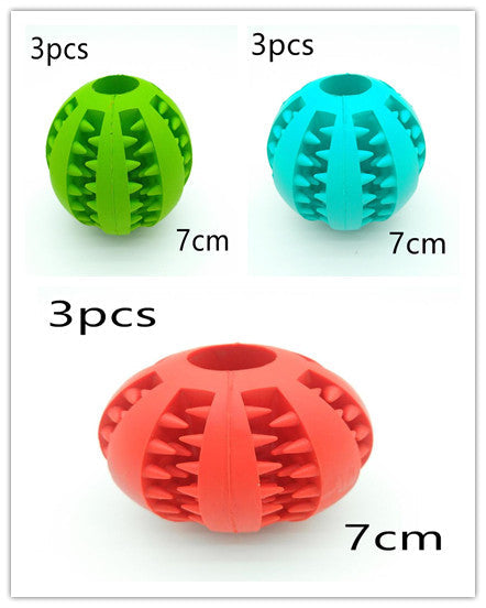 Pet Slow Feeder Dog Toy Cute Funny Rubber Dog Ball Toy Pets Fashion
