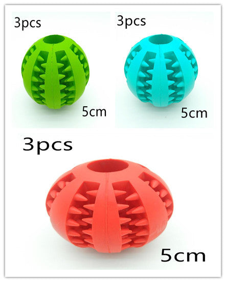 Pet Slow Feeder Dog Toy Cute Funny Rubber Dog Ball Toy Pets Fashion