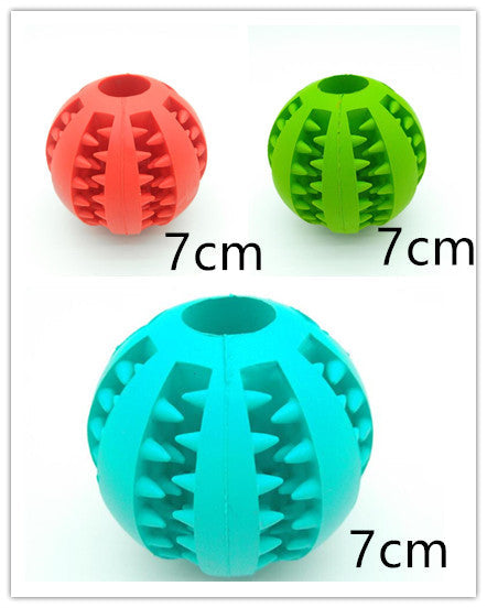 Pet Slow Feeder Dog Toy Cute Funny Rubber Dog Ball Toy Pets Fashion