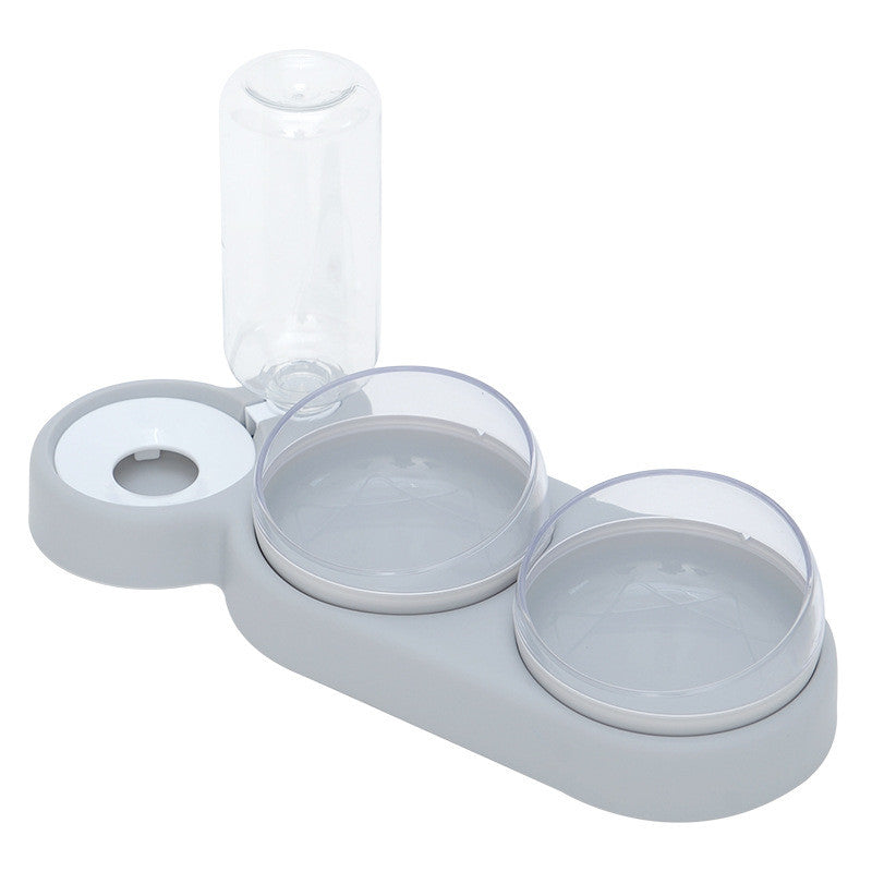 Pet Cat Bowl Automatic Feeder Dog Cat Food Bowl With Water Fountain Double Bowl Drinking Raised Stand Pets Fashion