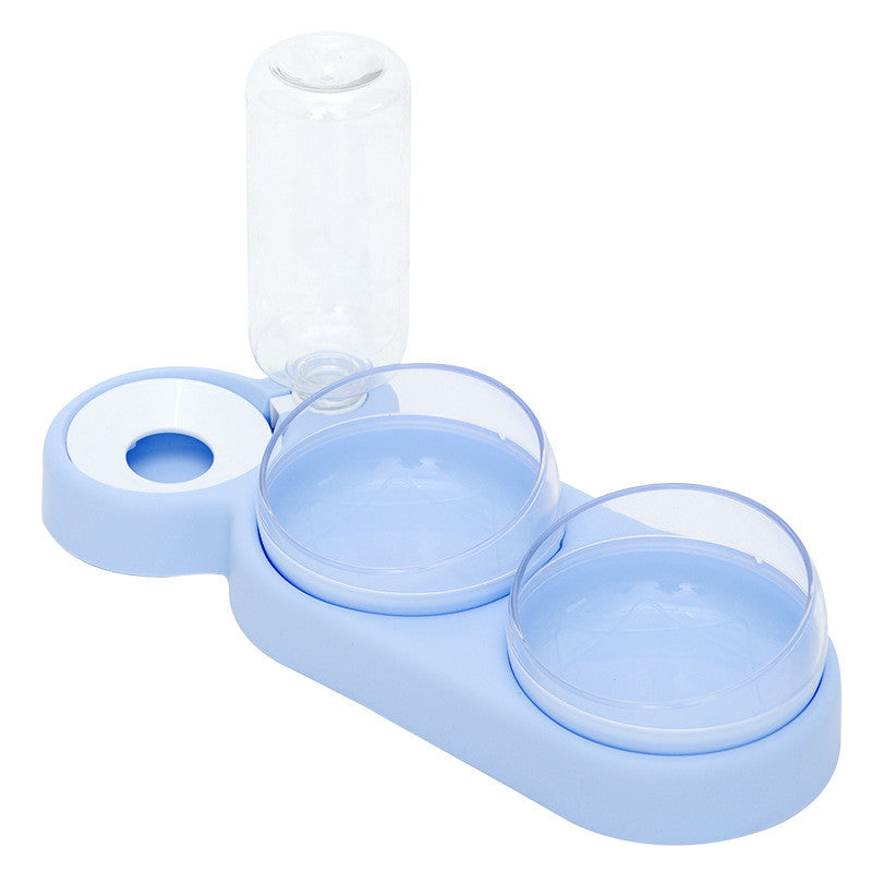 Pet Cat Bowl Automatic Feeder Dog Cat Food Bowl With Water Fountain Double Bowl Drinking Raised Stand Pets Fashion