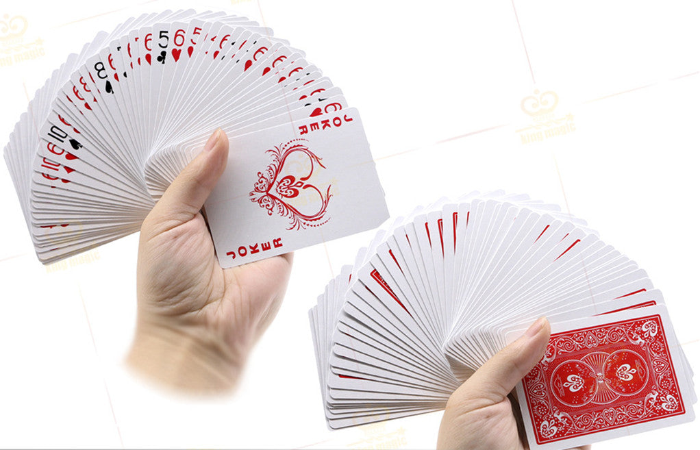 G0300 Little Ghost Finding Cards Atomic Cards Long And Short Cards Multi-Purpose Magic Poker Ladder Cards Magic Props CJD
