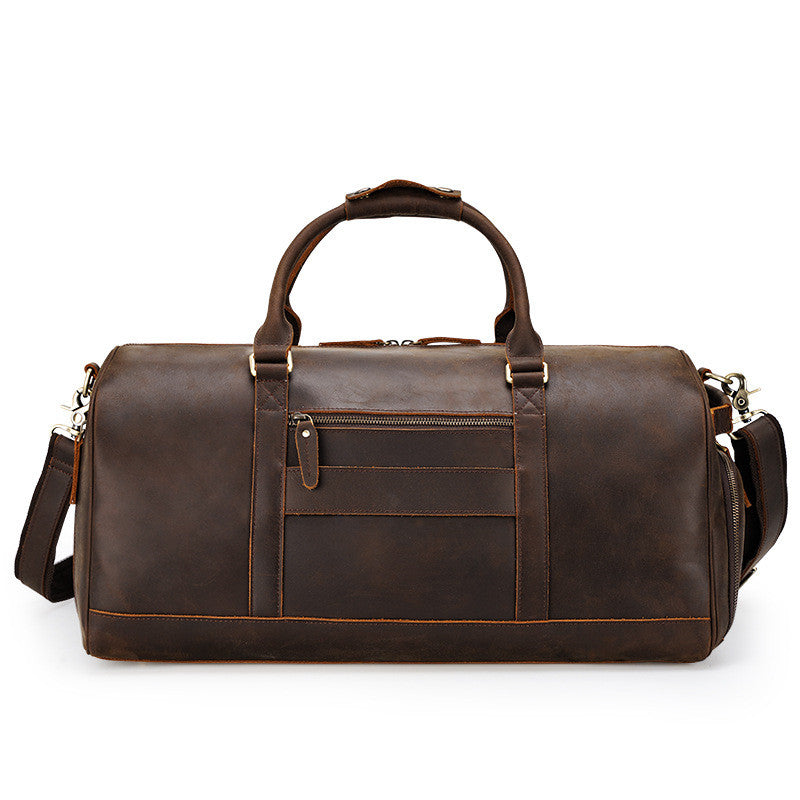 Retro Travel Bag Large Capacity Handbag Leather Men's Diagonal Bag LadyShow.Store
