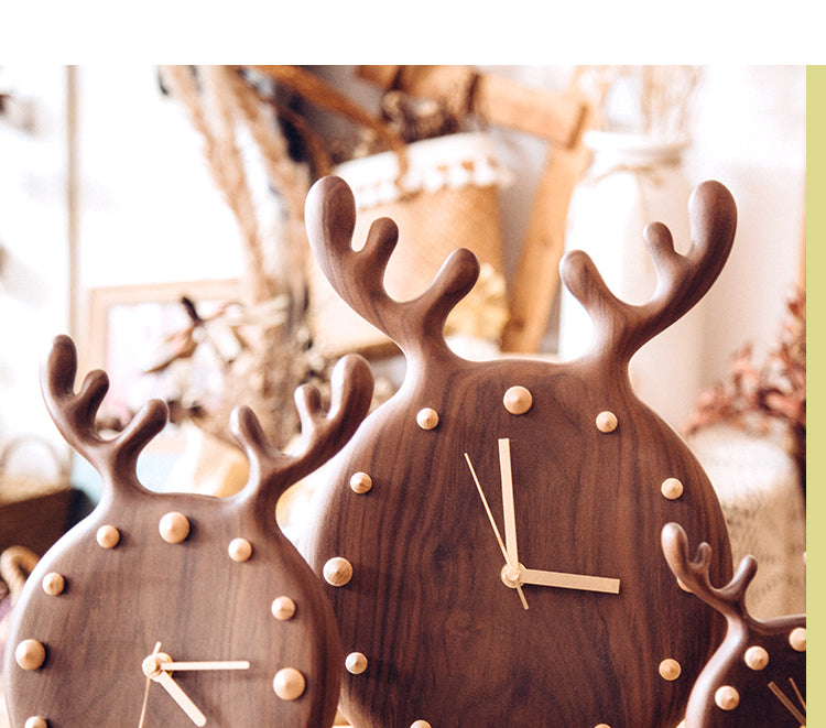Nordic Solid Wood Simple Wall Clock Pendulum PearlNestDecor.com