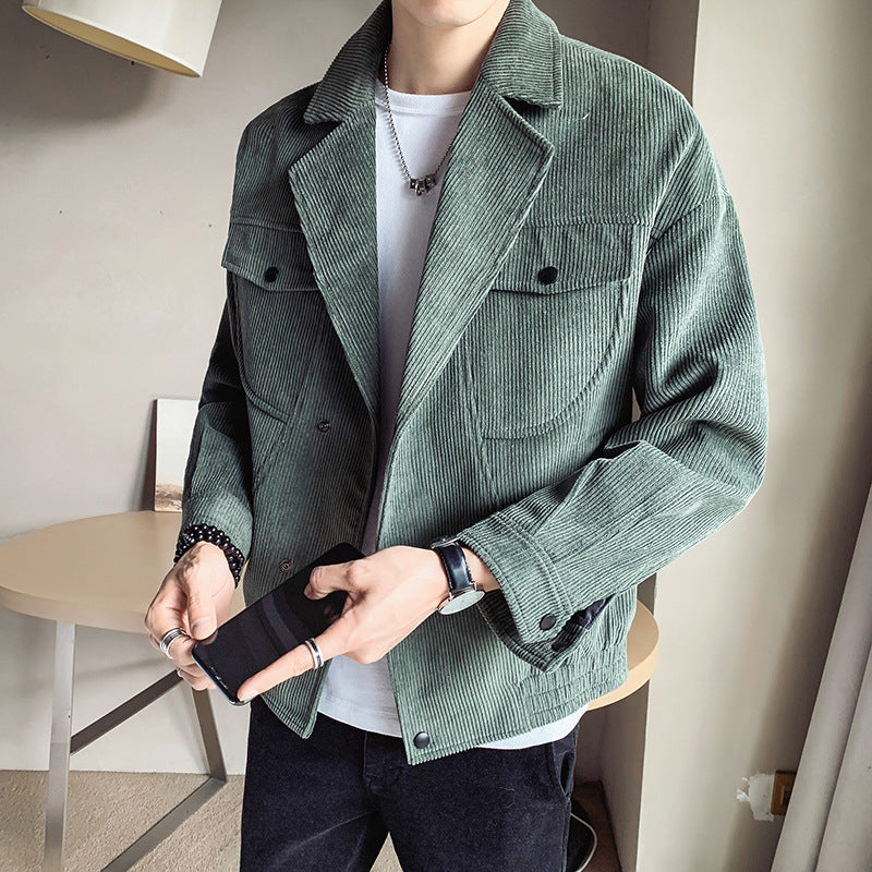 New Corduroy Jacket Men's Spring And Autumn Jackets