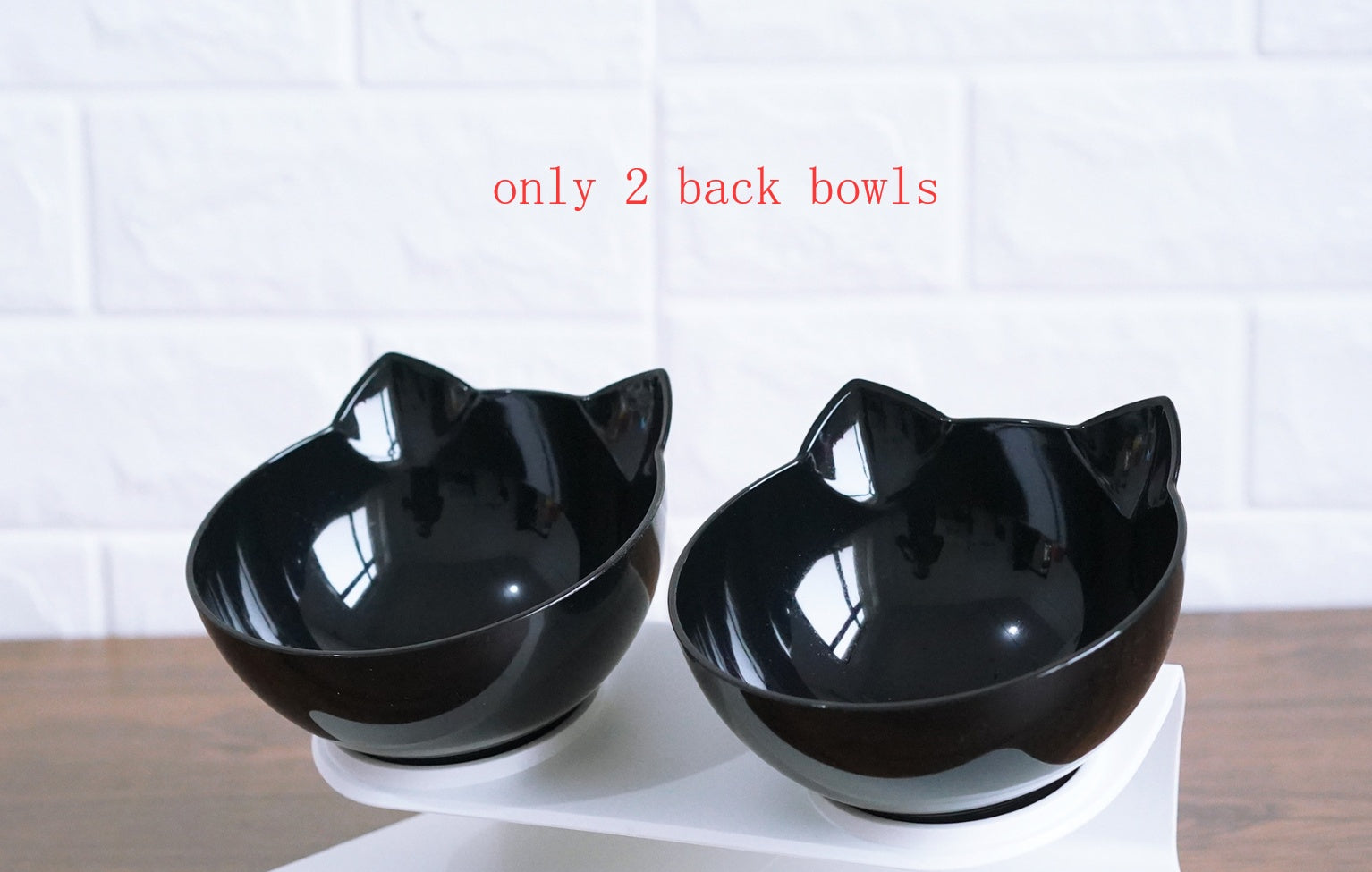 New Inclined Food Cat Ear Oblique Mouth Transparent Single Pet Bowl Pets Fashion