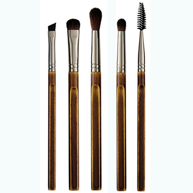 New 9-Piece Makeup Set Brush Complete Set Of Retro Wooden Handle Makeup Utensils LadyShow.Store