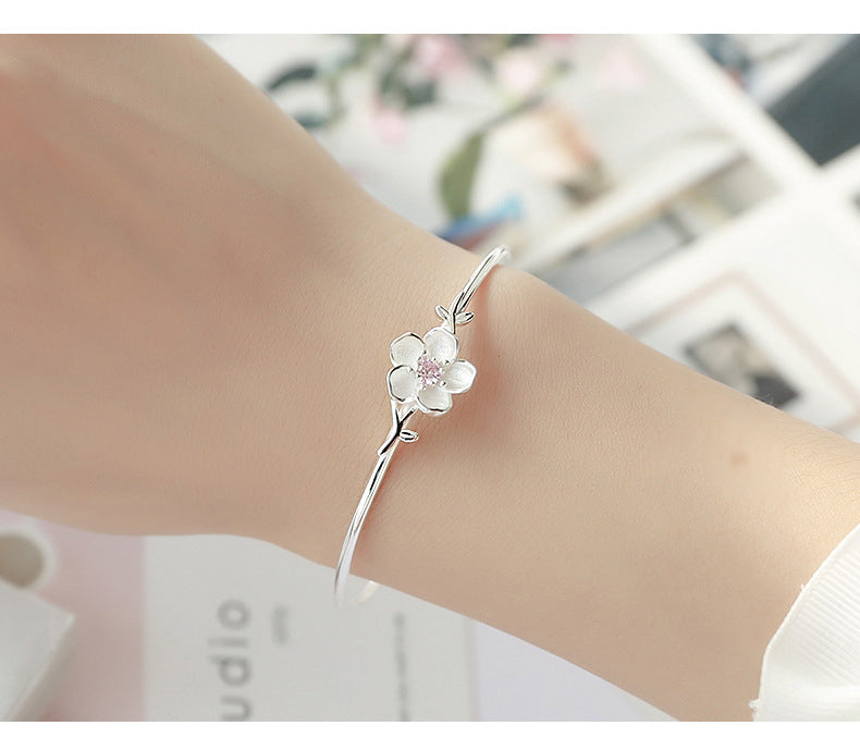 Sakura S925 Silver Letter Bracelet LadyShow.Store