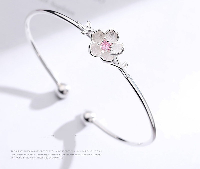 Sakura S925 Silver Letter Bracelet LadyShow.Store