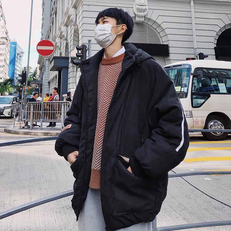 Korean Style Trendy Loose Hooded Padded Jacket