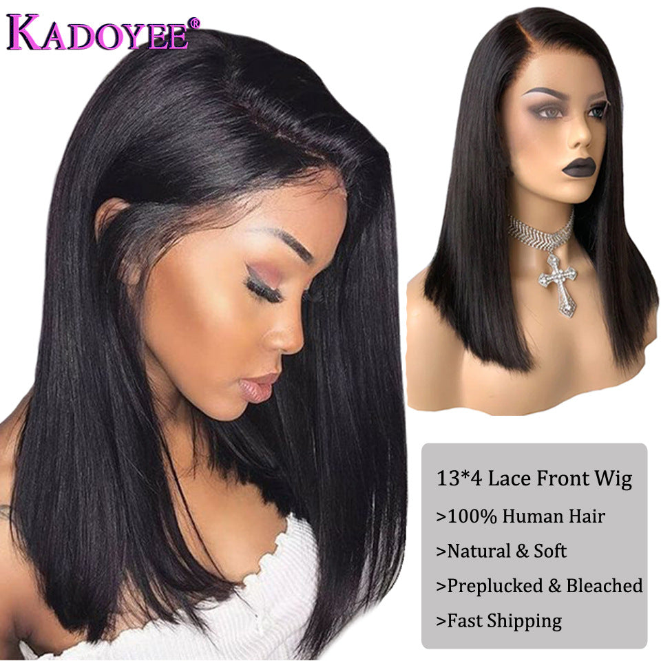Europe, America, African Wigs,Female Human Hair Wigs, Front Lace Real Wigs LadyShow.Store