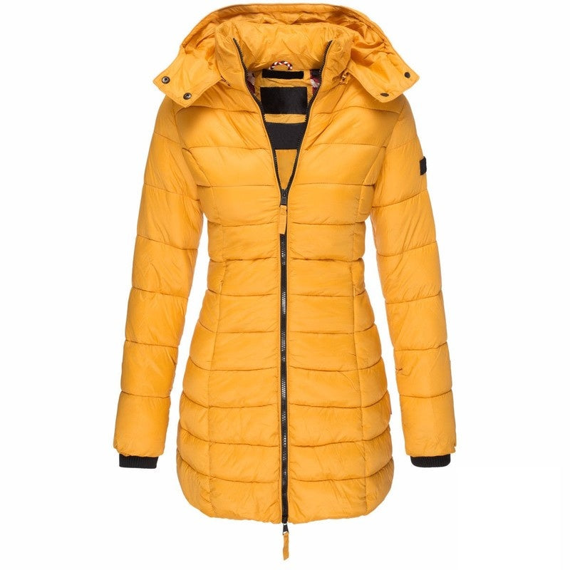 Mid-length Slim-fit Quilted Jacket CJD