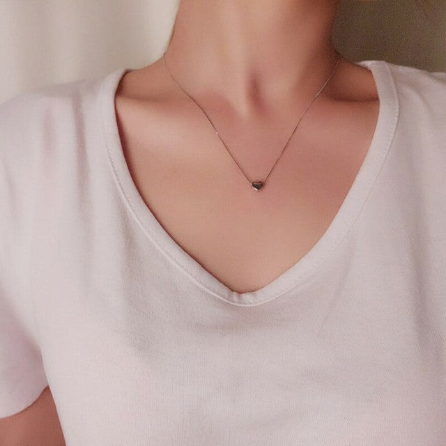 Fashion Simple Heart-shaped Clavicle Chain LadyShow.Store