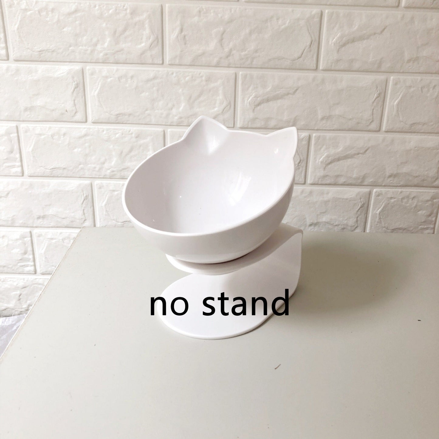 New Inclined Food Cat Ear Oblique Mouth Transparent Single Pet Bowl Pets Fashion
