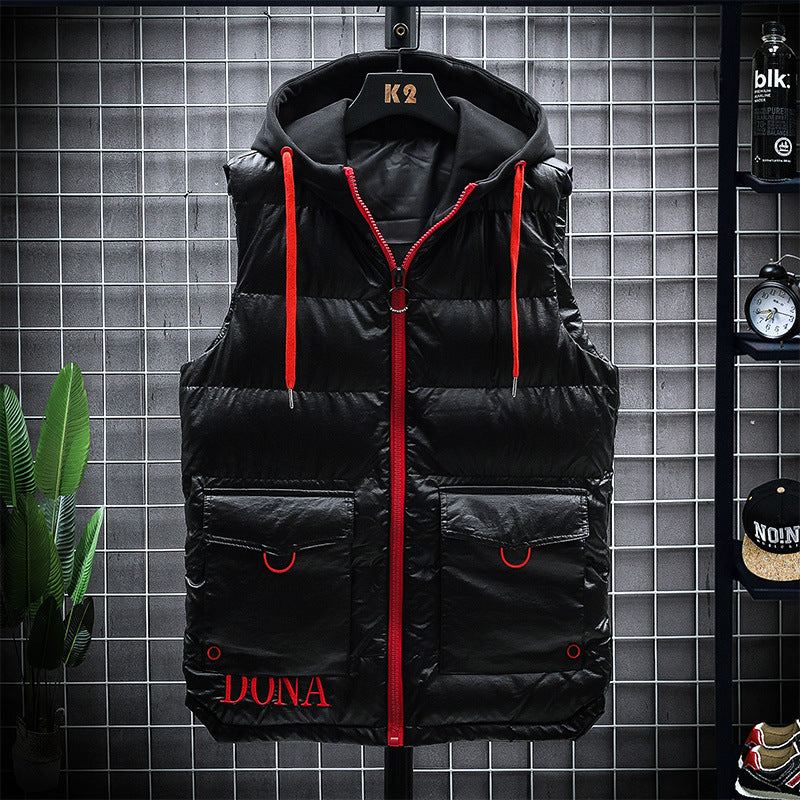 Workwear Vest Men's Autumn And Winter Trend Of Down Cotton Thickening