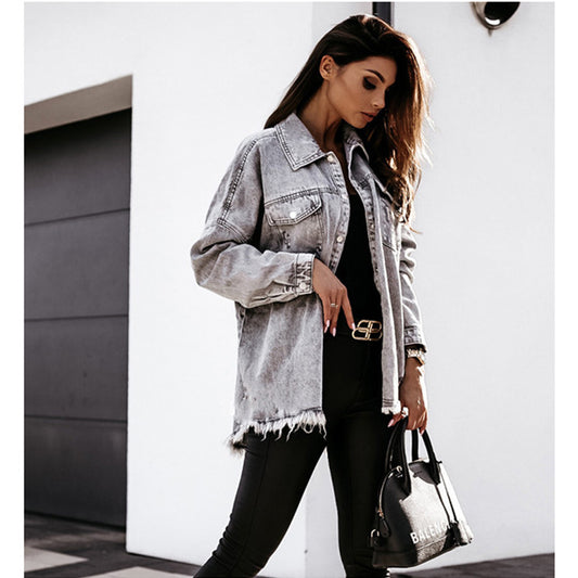 Loose Denim Jacket European And American Jacket CJD