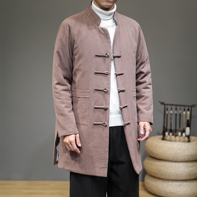 Retro Padded Jacket Chinese Style Disc Buckle Tang Suit CJD