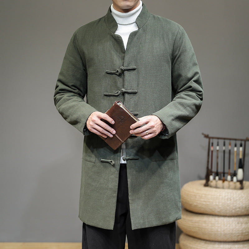 Retro Padded Jacket Chinese Style Disc Buckle Tang Suit CJD