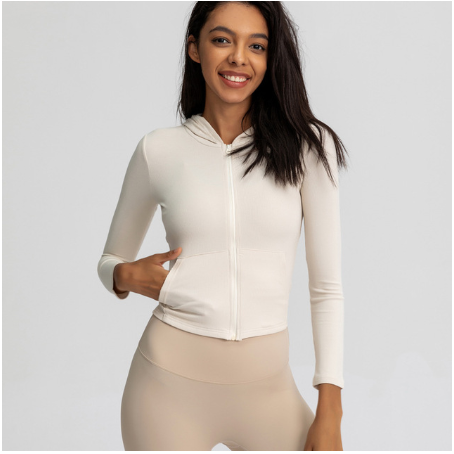 Women'S Sports Jackets Are Thin, Tight-Fitting Stretch And Quick-Drying Yoga Clothes, Running Tops, Long-Sleeved Fitness Clothes CJD