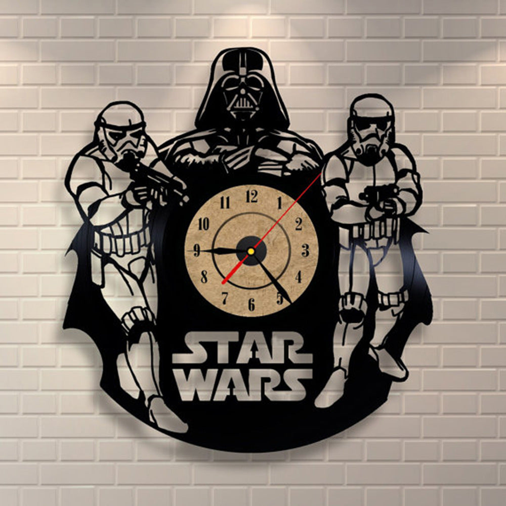 Fashion Creative Cat Vinyl Record Wall Clock Decoration Room Ultra Quiet Quartz Wall Clock PearlNestDecor.com