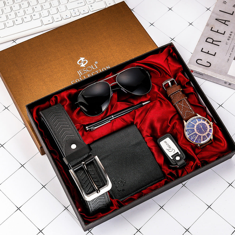 Stylish Men Wrist Watch Wallet Sunglasses Suit Gift Best YouTube Store