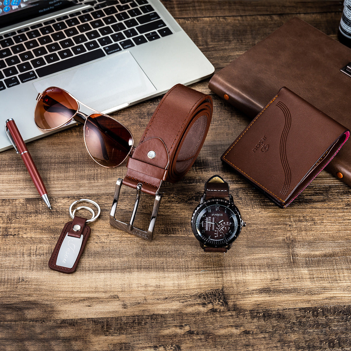 Stylish Men Wrist Watch Wallet Sunglasses Suit Gift LuxuryLifeWay Online Store