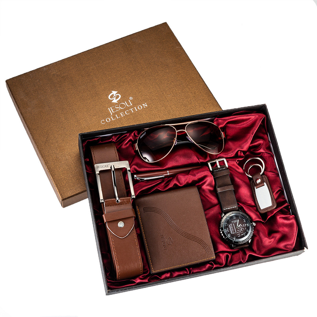 Stylish Men Wrist Watch Wallet Sunglasses Suit Gift Best YouTube Store