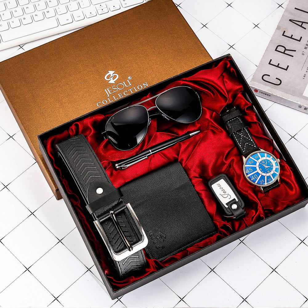 Stylish Men Wrist Watch Wallet Sunglasses Suit Gift Best YouTube Store