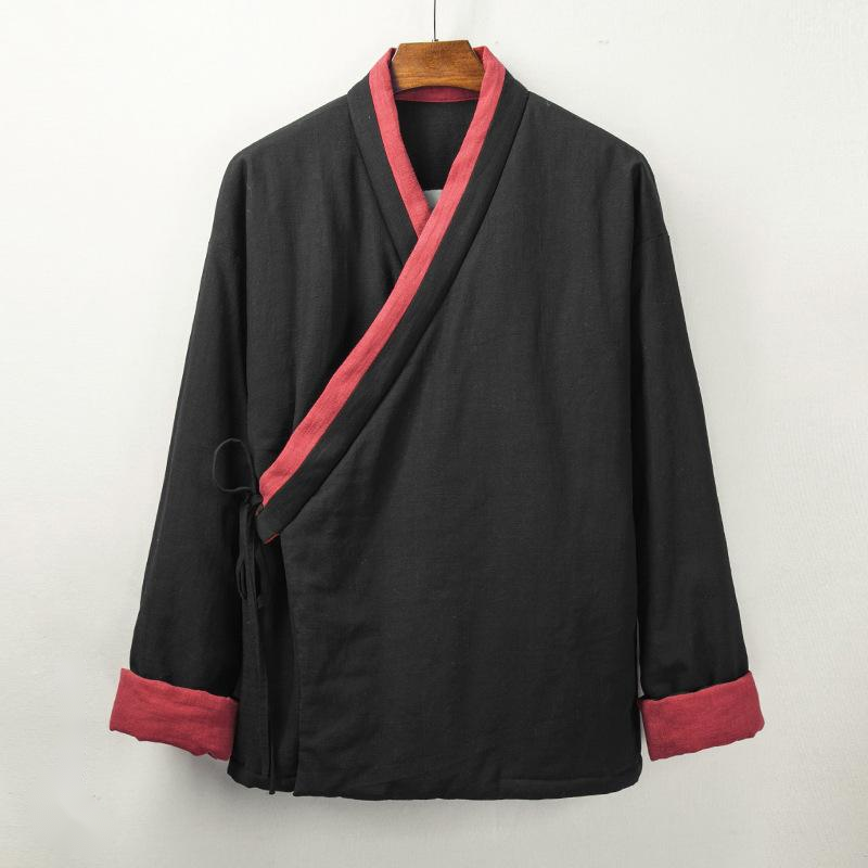 Cotton and linen Hanfu cotton-padded jacket