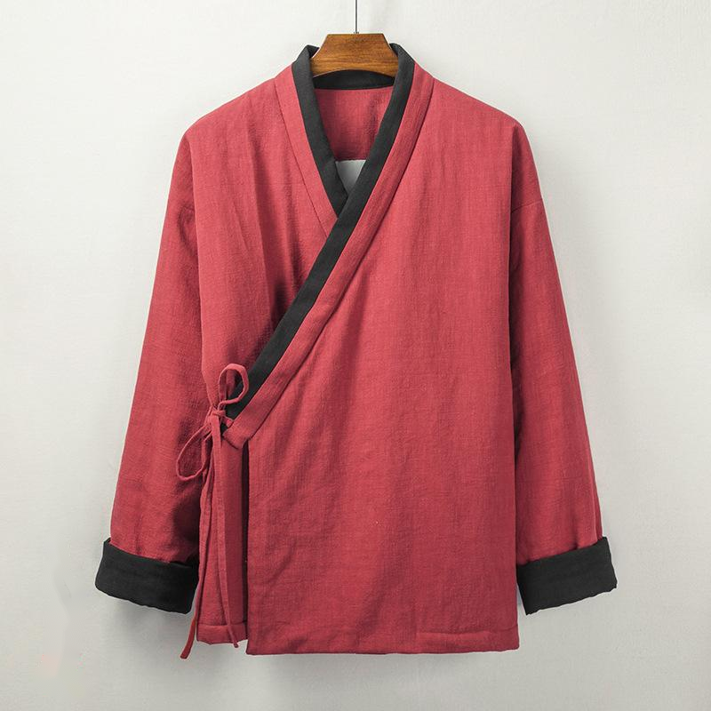 Cotton and linen Hanfu cotton-padded jacket