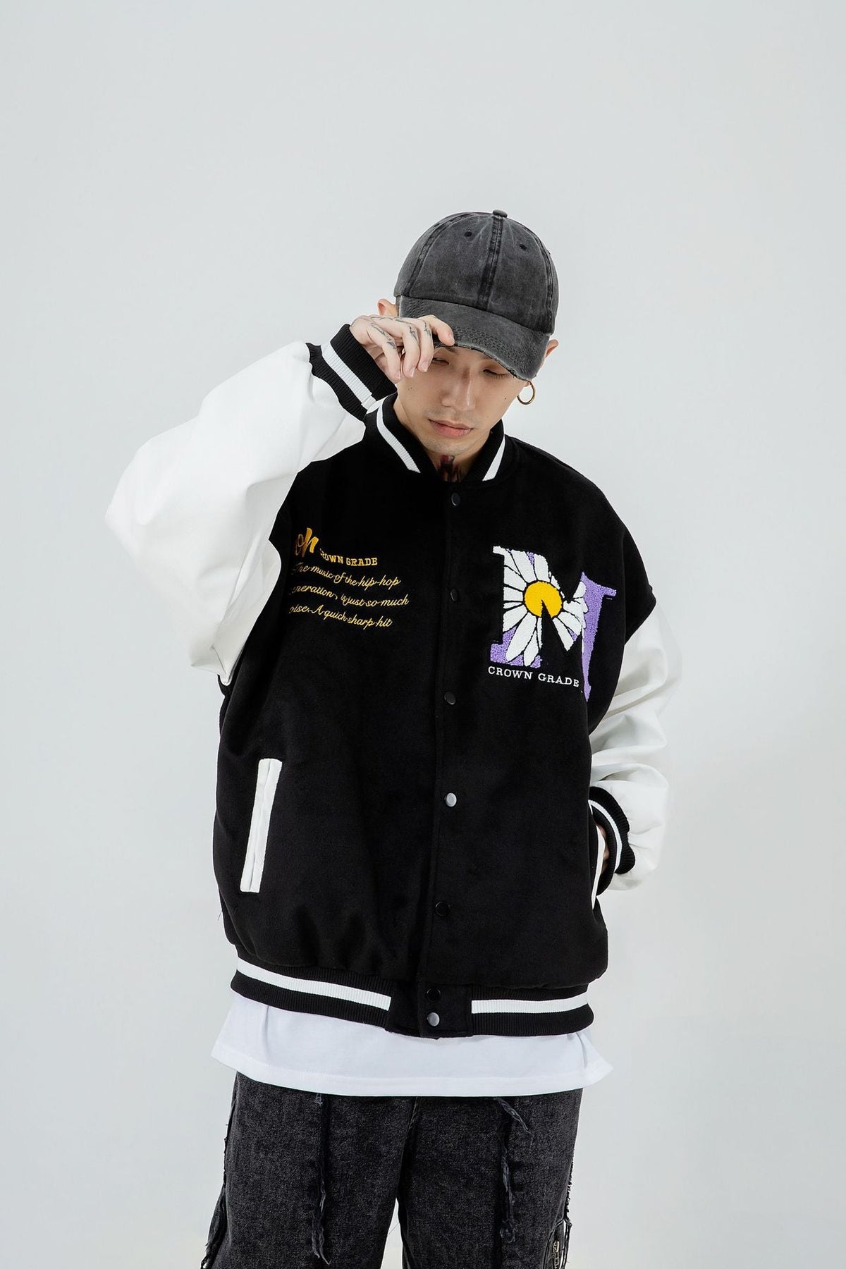 Men'S And Women'S Jackets With Straight Hem And Color Matching Side Slit Pockets NorixaFashion.com