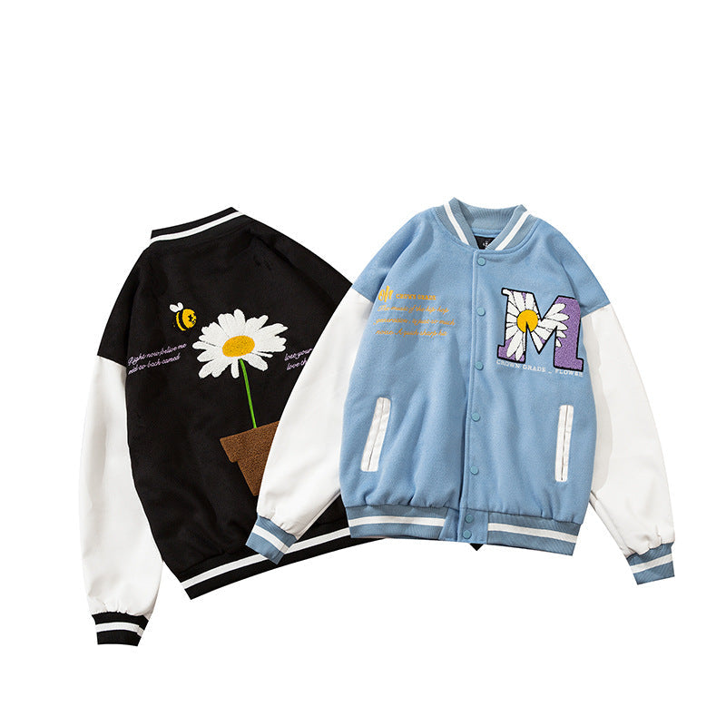 Men'S And Women'S Jackets With Straight Hem And Color Matching Side Slit Pockets NorixaFashion.com