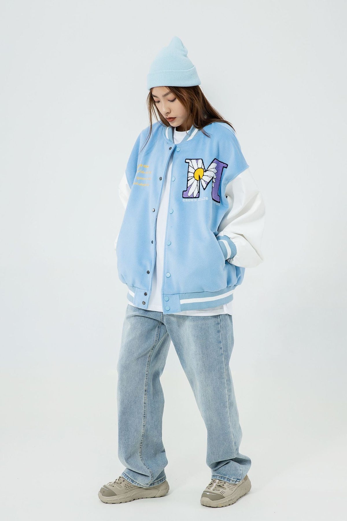 Men'S And Women'S Jackets With Straight Hem And Color Matching Side Slit Pockets NorixaFashion.com