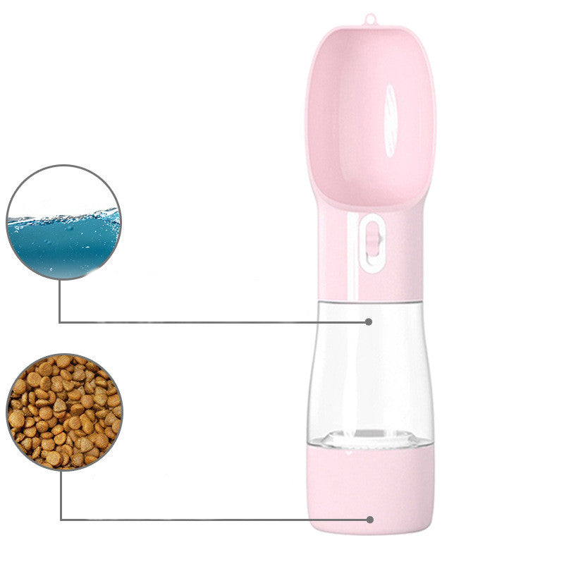 Dog Water Bottle Portable Pet Water Bottle Leak Proof Dog Water Dispenser And Food, Lightweight Dog Travel Water Bottle Bowl For Walking And Travel Pets Fashion