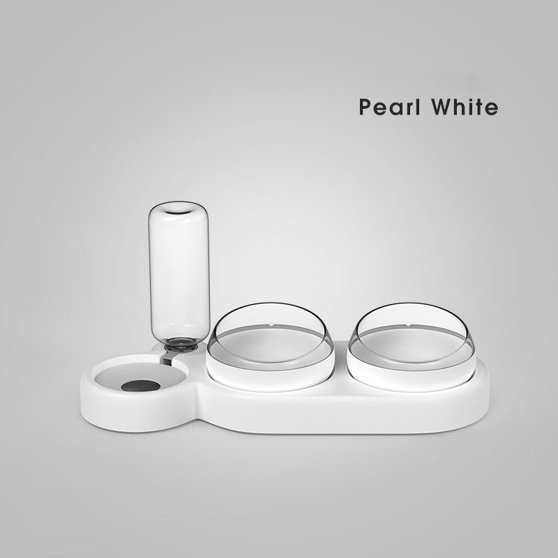 Pet Cat Bowl Automatic Feeder Dog Cat Food Bowl With Water Fountain Double Bowl Drinking Raised Stand Pets Fashion