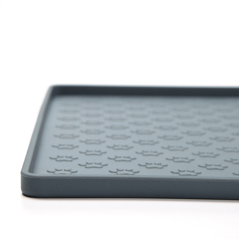 Spot Pet Mat, Waterproof And Easy To Clean Silicone Dog Mat, Cat Mat, Square Pet Placemat, Pet Supplies Pets Fashion