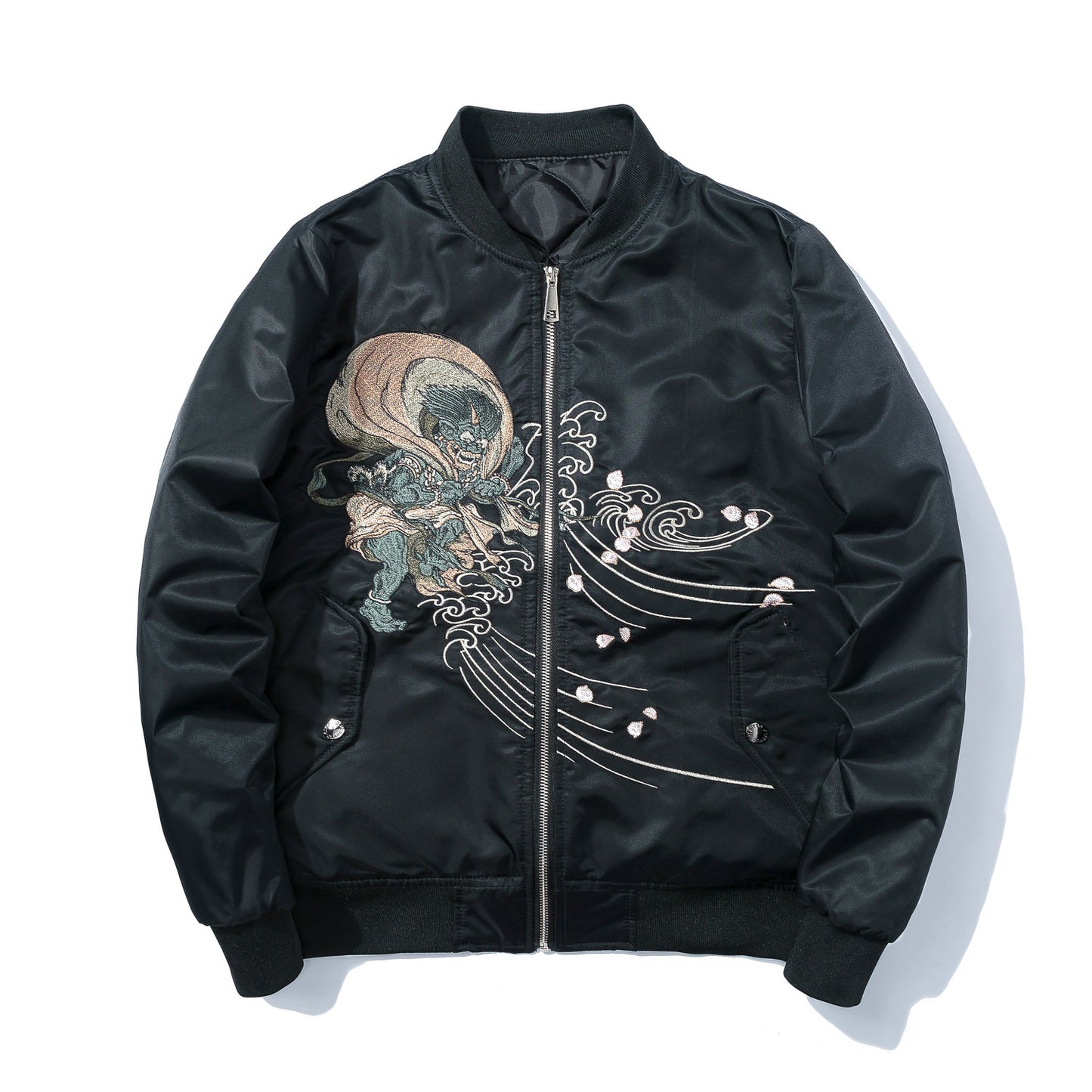 Chinese Style Embroidered Coat Men's Flight Jacket