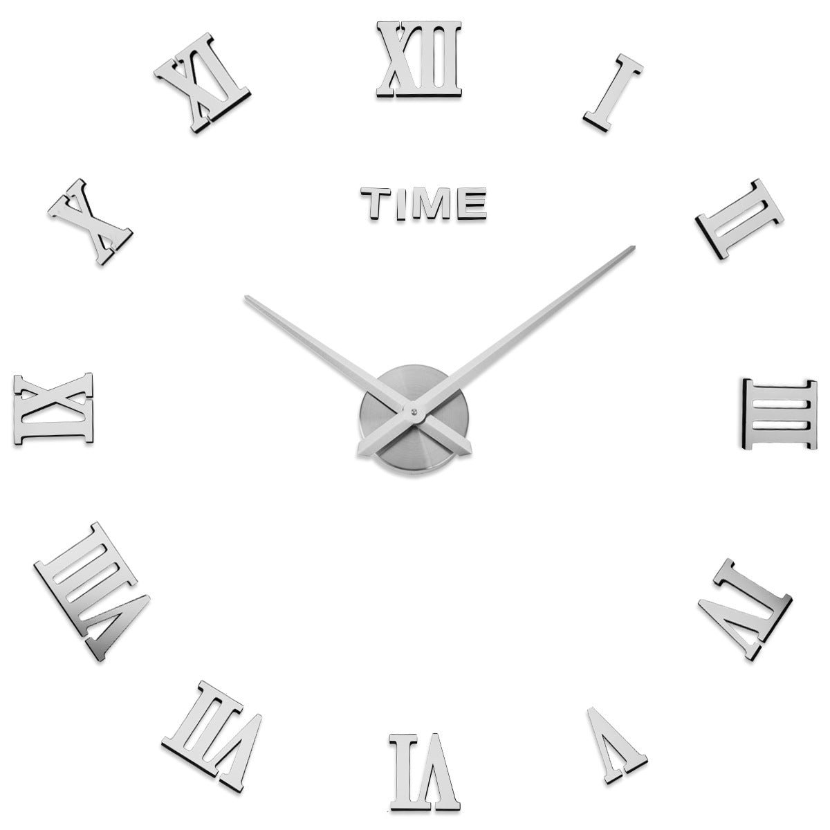 Large Wall Clock Creative Living Room Clock Modern Minimalist Wall Sticker Clock PearlNestDecor.com