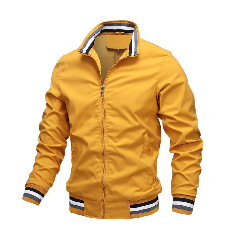 Sports Solid Color Jacket Men's CJD