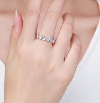 Irregular Zircon S925 Silver Bracelet LadyShow.Store