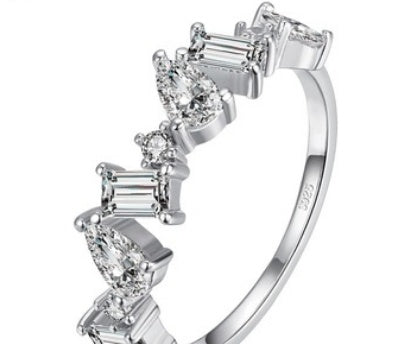 Irregular Zircon S925 Silver Bracelet LadyShow.Store