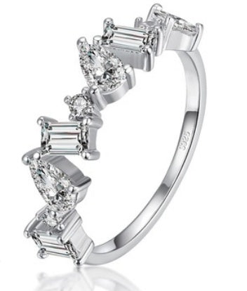 Irregular Zircon S925 Silver Bracelet LadyShow.Store