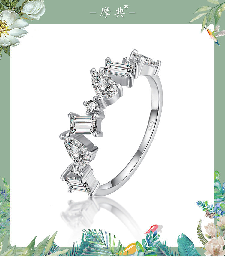 Irregular Zircon S925 Silver Bracelet LadyShow.Store