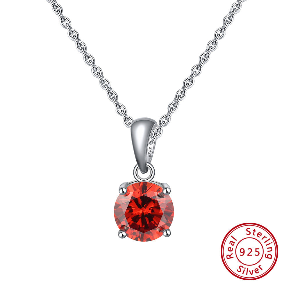 S925 Sterling Silver Diamond Clavicle Necklace LadyShow.Store