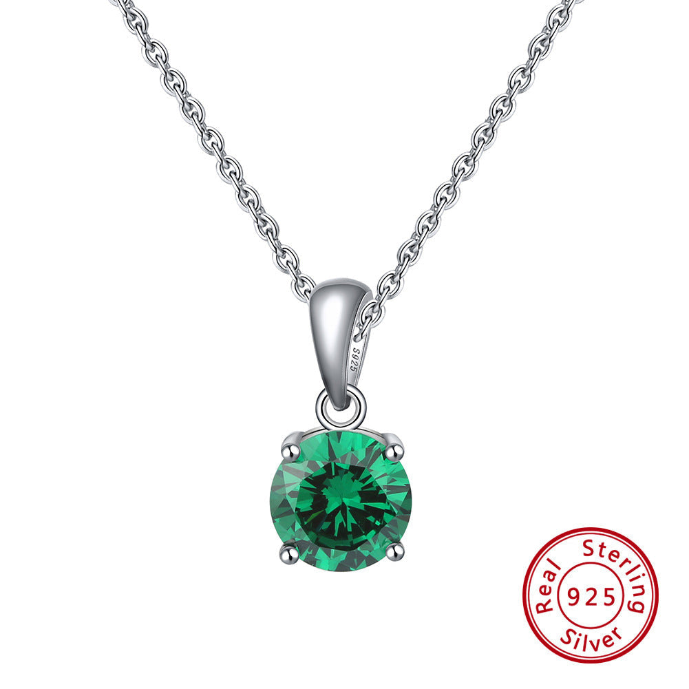 S925 Sterling Silver Diamond Clavicle Necklace LadyShow.Store